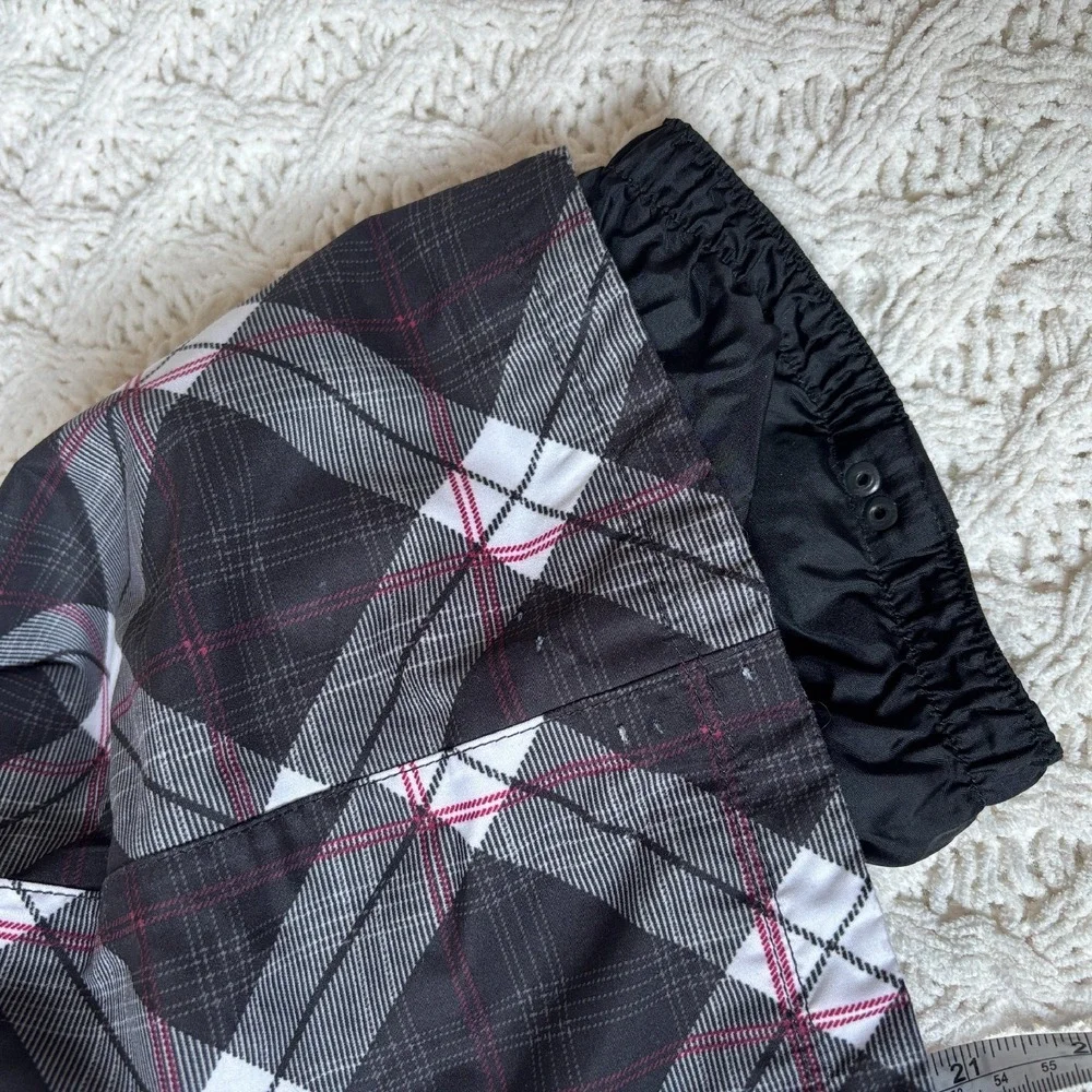 Burton Snowboard Pants Plaid Insulated Waterproof Winter Skiing‎ Women's Sz S